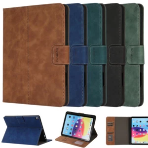 Leather Flip Stand Case For Apple iPad 5/6/7/8/9/10th Generation 10.9 Case Cover - Picture 1 of 33