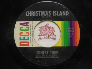 Ernest Tubb – Christmas Island / C-H-R-I-S-T-M-A-S, 45 RPM G+ (8B) - Picture 1 of 2