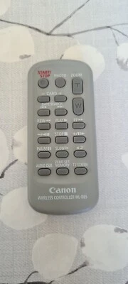 Canon WL-D85 Genuine Remote Control For Digital Video Camcorder MD255 MD256 - Image 1 of 2