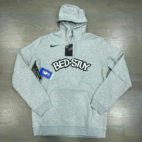 Nike Brooklyn Nets Bed-Stuy City Edition Logo Hoodie SWEATSHIRT NBA SZ M NWT Cover