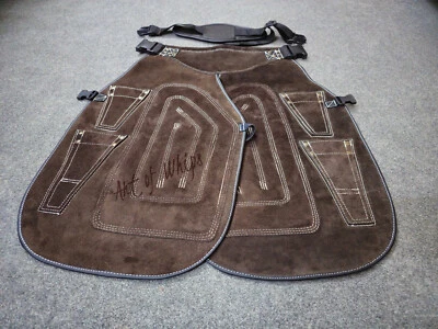 Top Farriers Tools Full Leather Deluxe Chaps No Canvas Genuine 27'' Long Apron - Image 1 of 4