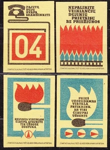 SU LTSR 1975 Matchbox Label #04-4 set, Follow the rules for using gas. - Imagen 1 de 1
