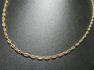 .750 18K YG GUCCI LINK CHAIN 23" LONG 2.08 MM WIDE 5.70 grams (A21558) - Imagen 1 de 8