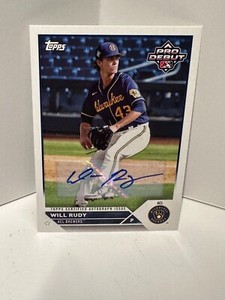 2023 TOPPS PRO DEBUT AUTOGRAPHS #PD150 WILL RUDY