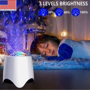 US 3 in 1 Star Projector Galaxy Starry Night Light LED Lamp Remote Music Speaker - Picture 1 of 6