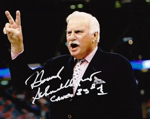 Hurricanes Howard Schnellenberger Autographed 8x10 Photo COA 1    - Picture 1 of 1