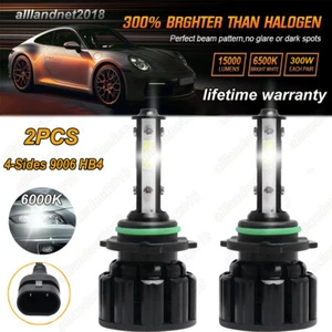 2x 9006 HB4 LED Headlight Light Bulb High Low Beam For Honda Civic 2006-2015 - Picture 1 of 12