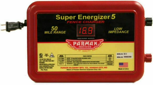 Parmak SE-5 Super Energizer 5 Electric Fencer - 50 miles Range