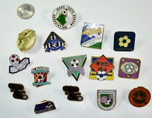 Vtg Lot 15 Football Soccer Mixed Event Pin San-Jose Bay-Area California Other - Picture 1 of 6