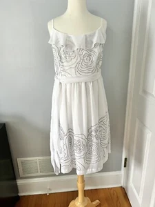 Johnny Martin Sequins Floral T-Back Dress junior Large - Picture 1 of 12