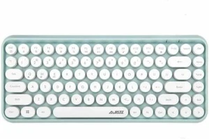 Mini Bluetooth Keyboard Wireless 84 Keys Punk Retro Round Keys for Mac Laptop PC - Picture 1 of 19
