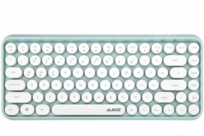 Mini Bluetooth Keyboard Wireless 84 Keys Punk Retro Round Keys for Mac Laptop PC - Image 1 of 4