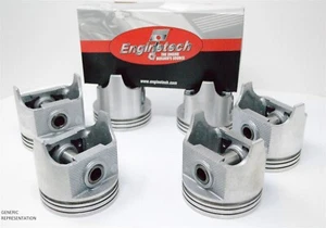 71 72 73 74 75 76 77 78 Jeep 4.2L 258 L6 12V- (6) PISTONS AND RING SET STD - Picture 1 of 3