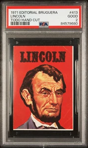 1972 Editorial Bruguera Todo 413 President Abraham Abe Lincoln PSA 2 Pop 2, 1 Hi - Picture 1 of 2