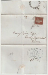 1842 MALTESE CROSS 3 MGN 1d UDC KIRKBY STEPHEN TO BANK OF WESTMORLAND KENDAL - Picture 1 of 3