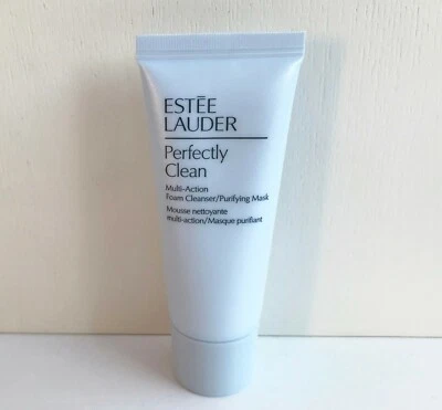 Limpiador/mascarilla purificadora de espuma multiacción Perfectly Clean de Estee Lauder, 30 ml Foto 1 de 4