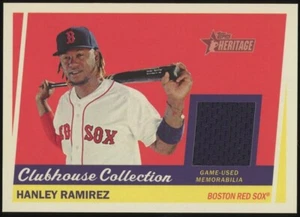 2016 Topps Heritage Hanley Ramirez Clubhouse Collection Patch Red Sox #CCR-HR - Picture 1 of 2