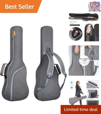 Electric Guitar Gig Bag Padded Nylon 41.7"x15.3" Lightweight Waterproof Case - Image 1 of 4