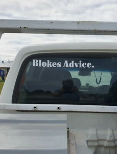 Blokes Advice Sticker - Picture 1 of 7