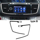 For Honda Accord Carbon Fiber Central Console Inner Frame Cover Trim Type B