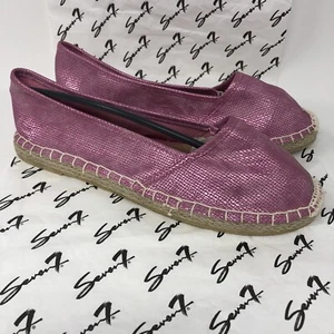 Seven 7 Marken-Flats US Größe 8 rosa Glitzer Glitzer Schuhe - Bild 1 von 8