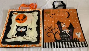 Bolsa de Compras Reutilizable Halloween Casa Embrujada/Búho NUEVA bolsa de truco o trato - Imagen 1 de 7