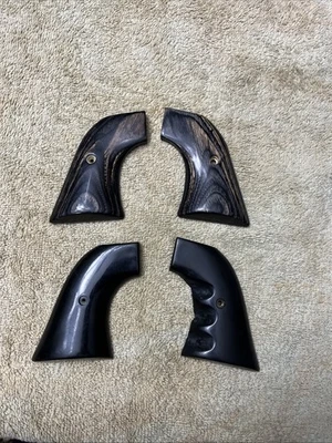 Altamont Black wood and plastic Grips For Ruger New Vaquero Super Black  Hawk - Image 1 of 4