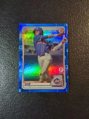 Matthew Dyer 2020 BOWMAN 1ST CHROME Blue REFRACTOR /150 #BD-92 Mets Rays - Image 1 of 3