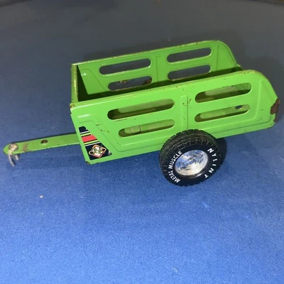 Vintage Nylint Pressed Steel Green Metal Muscle Utility Trailer - - Image 1 of 4