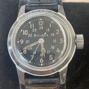 1961 Bulova Mil-W-3818A Military Watch Running - Picture 1 of 10