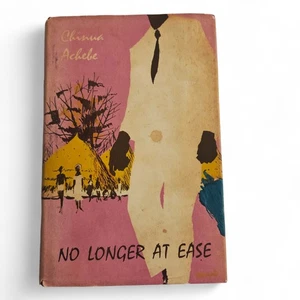 No Longer at Ease by Chinua Achebe 1963 Novel African Fiction Vintage HC - Imagen 1 de 7