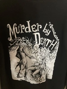 vtg Murder By Death Band Hoodie Zip Sweatshirt scene rock emo LADIES LARGE - Picture 1 of 8