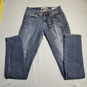 Bullhead Denim Skinny Jeans Junior Damen Gr. 3 Regular Dunkelblau Fade Y2K 90s - Bild 1 von 11