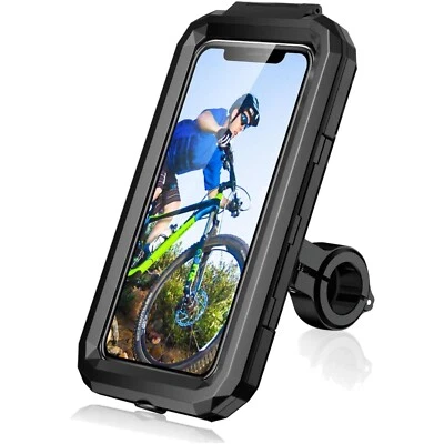 Supporto Smartphone da Bici/Moto, Protezione Completa in PVC Rigido e Silicone - Immagine 1 di 2