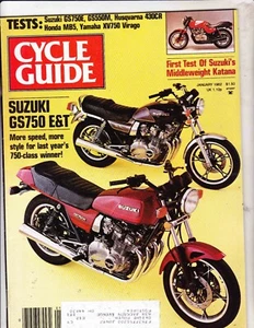 CYCLE GUIDE MAGAZINE-------JANUARY 1982 - Picture 1 of 1