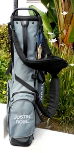 JUSIN ROSE TaylorMade Stand Bag. Mauna Kea, Hawaii - Gray + Tag, TM ROHO Putter! - Picture 1 of 12