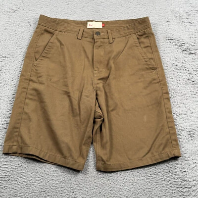 Pantalones Cortos FreeWorld Para Hombre 30 Discord Relajado Chino Bolsillo Marrón Preparación 10" Foto 1 de 4