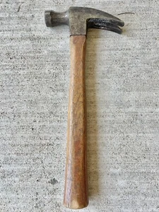 Vintage Pflaume gerader Klauenhammer mit Holzgriff NL - Bild 1 von 6