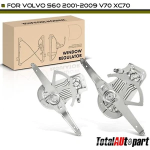2Pcs Power Electric Window Regulator for Volvo	S60 2001-2009 V70 XC70 Front Side - Picture 1 of 8