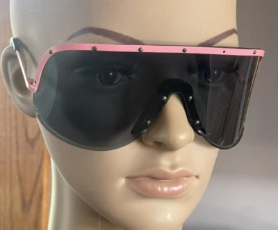 Gafas de sol vintage colores en óptica rosa escudo máscara Miles Davis, años 80 raras Foto 1 de 4