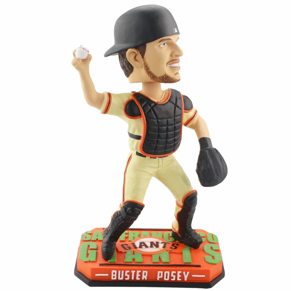 Buster Posey Gigantes de San Francisco Brilla en la Oscuridad Bobblehead MLB Foto 1 de 1