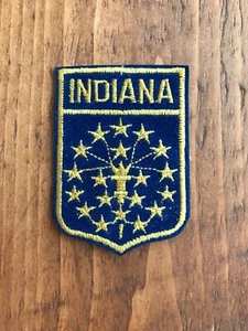Hoosier de colección con parche bordado de costura en viaje recuerdo estatal de viaje en EE. UU. insignia - Imagen 1 de 4