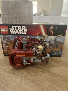 LEGO Star Wars Rey's Speeder (75099) W Figures And Manual - Picture 1 of 1