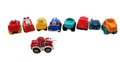 Hasbro Tonka Toy Trucks Lot Of 9 Vintage 2000 Metal Fire Truck 2.5"  - Image 1 of 4