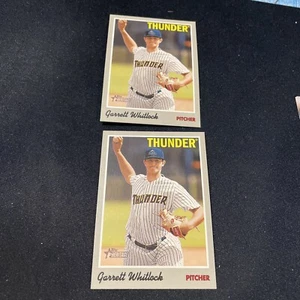 Garrett Whitlock Lot 2 2019 Heritage Minors Baseball Card Boston Red Sox RC - Picture 1 of 2