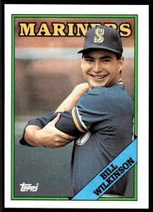 1988 Topps Bill Wilkinson Rookie Seattle Mariners #376