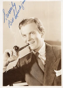 VINTAGE: "LOVE NEST "ACTOR  BILL LUNDIGAN  EARLY SIGNED PHOTO - Picture 1 of 1