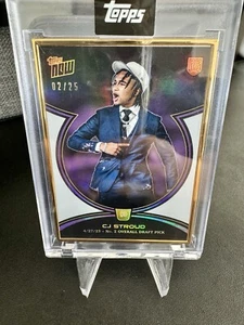 2023 Topps Now Campaign CJ Stroud Gold Frame Draft Pick Purple #/25 CJRC-1 - Picture 1 of 4
