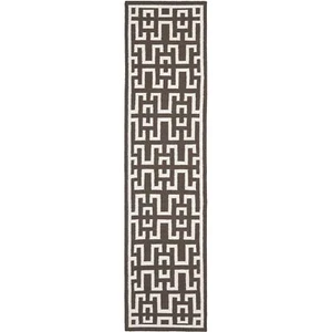 Safavieh Chocolate/ Ivory Flat weave Wool Runner 2' 6 x 10' - Picture 1 of 1