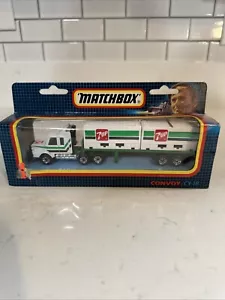 MATCHBOX CONVOY CY-18 SCANIA DOUBLE CONTAINER TRUCK '7-Up,' DIECAST MODEL - Picture 1 of 7